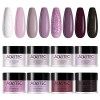 Aokitec 8 Couleurs Kit de Poudre à Ongles, Poudre dOngles Professionnel Nail Art Décoration dOngles Débutant,Manucure Salon