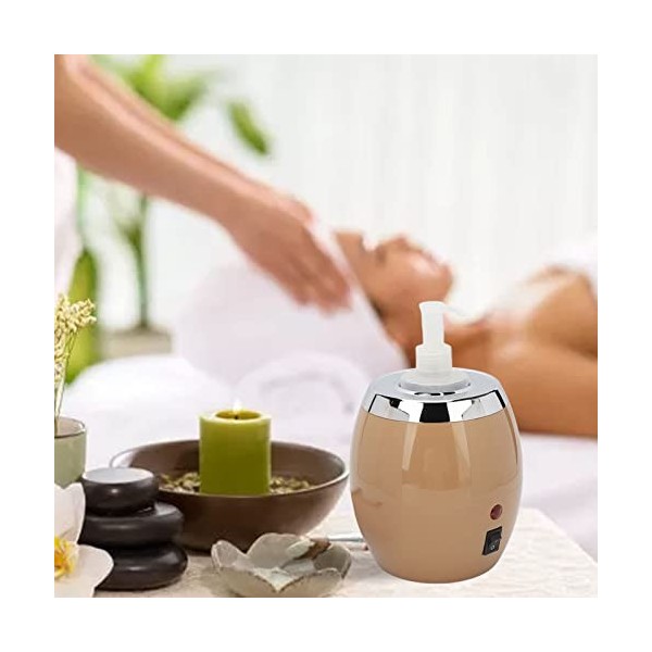 TOPINCN Réchauffeur dhuile de Massage Salon de beauté Réchauffeur de Spa à 360 Degrés Distributeur de Crème avec émulsion po