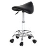 Tabouret Ergonomique à Roulettes, Tabouret de Massage Rotation à 360°Hauteur Réglable 51-65 cm, pour Salon de Massage, Bureau