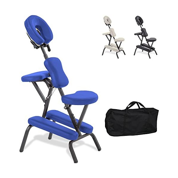 BELTOM Fauteuil/Chaise de Massage Tatouages Tattoo Traitement Pliante Portable Table - Noir