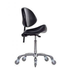 FRNIAMC Tabouret selle hydraulique avec soutien dorsal, pivotant, ergonomique, hauteur réglable, robuste 204 kg pour salon 