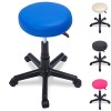 BELTOM Tabouret A roulettes RÉGLABLE PIVOTABLE Chaise Atelier Massage MANUCURE Maison - Noir