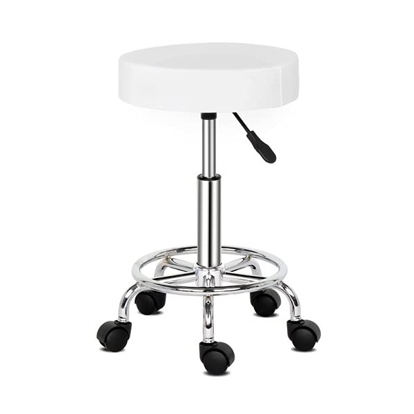 TactFire Tabouret de Massage, Tabouret de Travail Rond pivotant à 360°, Réglable en Hauteur, Capacité de Charge de 150kg, pou