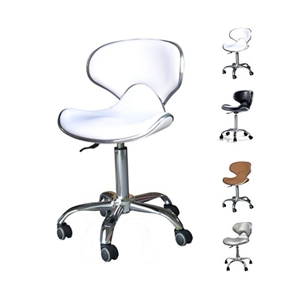 POLIRONESHOP VALI Tabouret à roulettes pour massage esthétique tattoo fauteuil