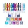 NICOLE DIARY 48 Couleurs Paillettes Ongles Set,De Paillette Fines et De Sequins Set Maquillage pour Festival Visage Corps Ong