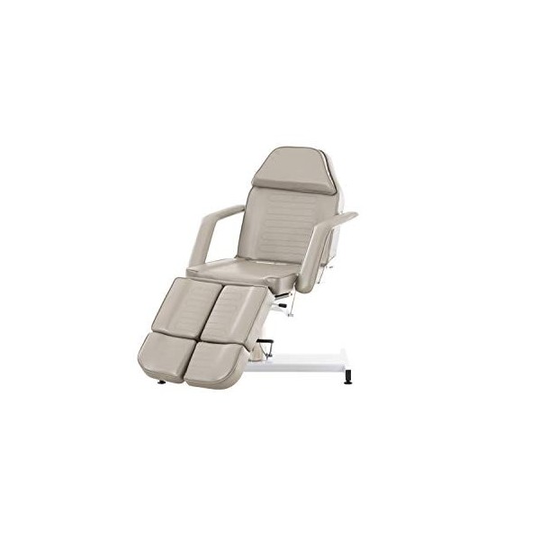 CLP Fauteuil De Massage Hydraulique Split V2 en Similicuir I Hauteur Réglable en Continue Accoudoirs Réglables Chaise Cosméti