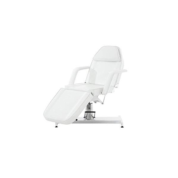 CLP Fauteuil De Massage Hydraulique V2 Similicuir I Hauteur Réglable en Continue Accoudoirs Amovibles Chaise Cosmétique Multi