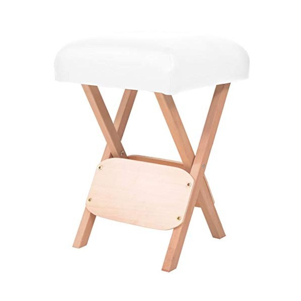 vidaXL Tabouret de Massage Pliant avec Siège 12 cm dEpaisseur Portable Table de Massage Tabouret de Thérapeute Pliable Intér