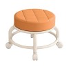 perfk Chaise pivotante à siège Rond à Rouleau Bas Repose-Pieds Robuste Petit Tabouret Roulant Rotatif à 360 ° Tabouret de péd