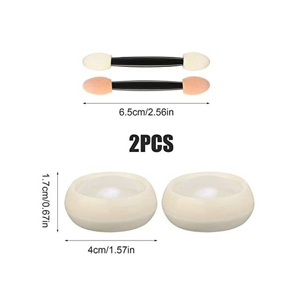 2pcs Poudre à Ongles Chrome, Poudre Ongles Sirène Nail Art Chrome avec Bâtonnets Éponges Poudre Ongle Effet Perle pour Ongles