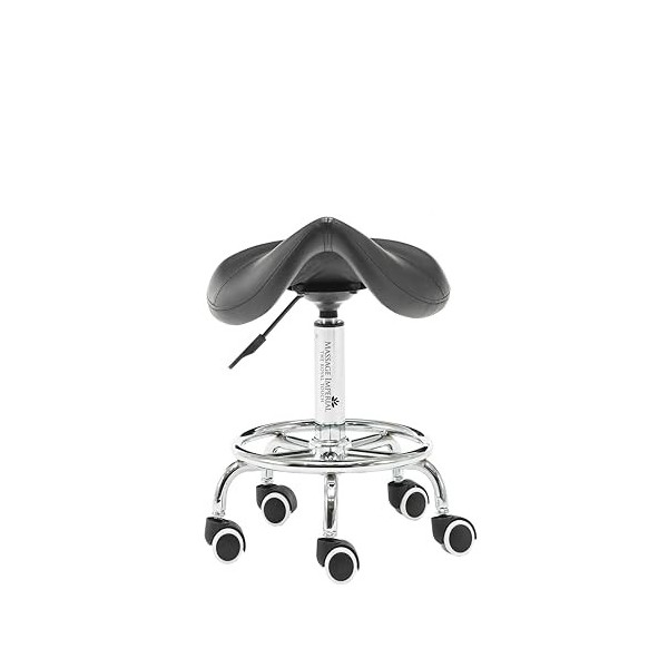 Massage Imperial® Istool Tabouret De Massage Pivotant en Selle - Siège De Beauté Et De Massage avec Repose-Pieds - Hauteur Ré