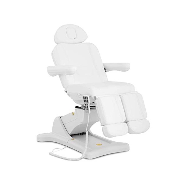 Physa Fauteuil De Pédicure EsthétiqueChaise Spa Podologie Siège Design EQUITOS White Capacité 175 kg, Hauteur 139-169,5 cm, 