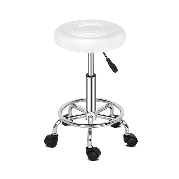 TactFire Tabouret de Massage, Tabouret de Travail Rond pivotant à 360°, Réglable en Hauteur, avec Grain, pour Les Salons, Ins