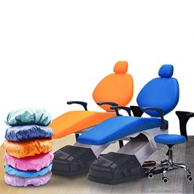 NanXi 4pcs / Ensemble Étui de Protection imperméable élastique Faux Cuir Housse de siège de Fauteuil Dentaire,Appui-tête Prot