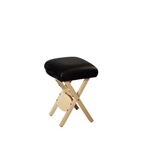 Master Massage America Tabouret de Travail Pliant pour Table de Massage Noir