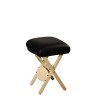 Master Massage America Tabouret de Travail Pliant pour Table de Massage Noir