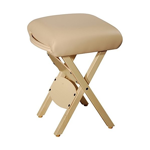 Master Massage America Tabouret de Travail Pliant pour Table de Massage Noir