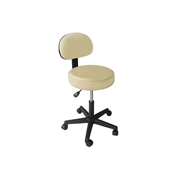 WellTouch Tabouret avec Dossier, Hauteur réglable de 48–61 cm, Tabouret thérapeute, équipement Pratique pour Massage, thérapi