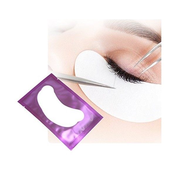 50 Paire Patchs Pour Extensions de Cils Gel Patch de Cils Gel Patch Non Pelucheux Gel Yeux Patchs Cils Pad Eye Masque Beauté 