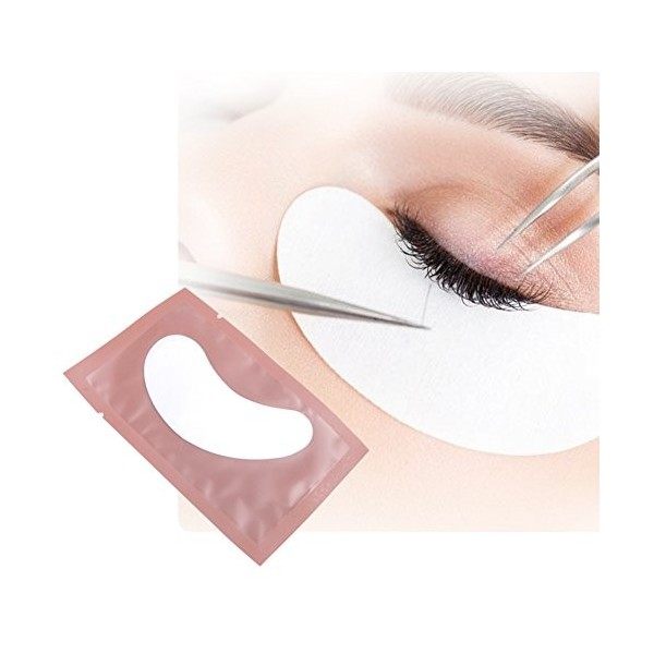 50 Paire Patchs Pour Extensions de Cils Gel Patch de Cils Gel Patch Non Pelucheux Gel Yeux Patchs Cils Pad Eye Masque Beauté 