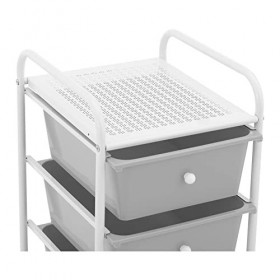 physa PHYSA RR-26 Chariot coiffure 5 tiroirs gris Table de service coiffure Chariot salle de bain
