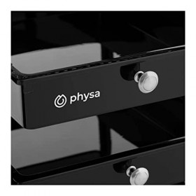 physa PHYSA-RR-14 Charriot pour salon de coiffure Coiffeuse Esthétique Plateau&nbsp;: 330&nbsp;x&nbsp;320&nbsp;mm, 5&nbsp;tiroirs, Capacité de charge