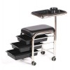 Urbanity Ongles Manucure Cheveux Station Beauté Salon Chariot Chaise Tabouret Table Noir - Blanc