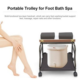 Elitzia Beauty Salon Salon de manucure ou Bain de Pieds Spa Chariot Portable pour Repose-Pieds ou pédicure Option Deux Couleu