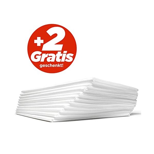 Dr. Güstel draps non tissés lavables ACTIV 80 x 210 cm, draps table de massage,10+2