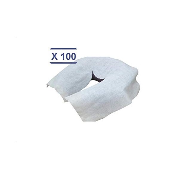 déliktess® - 100 Housses protège têtière jetable pour table de massage - Spunlace - coupe Y