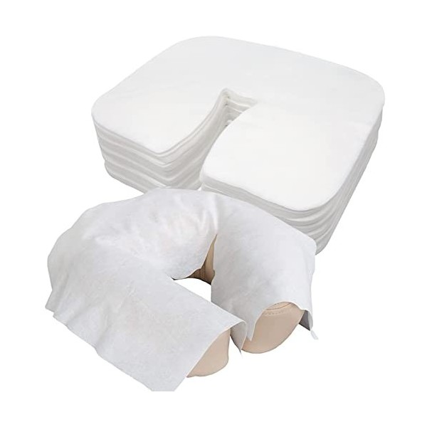 200 Pièces Housses de Protège Têtière pour Table de Massage, Tvvcalk Coussin Jetable pour Iappui-tête de la Table de Massage