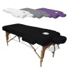 Vivezen - Drap housse de protection 4 pièces en éponge pour table de massage de 13 cm dépaisseur - 4 coloris