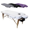 Vivezen - Drap housse de protection 4 pièces en éponge pour table de massage de 13 cm dépaisseur - 4 coloris