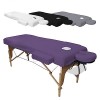 Vivezen - Drap housse de protection 4 pièces en éponge pour table de massage de 13 cm dépaisseur - 4 coloris