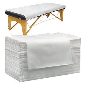 PimPam Factory - Drap table de massage en TNT - 14 Grs - Housse table de  soin idéale dimensions spéciales - Draps jetables 80 x 200 cm - Repousse  les