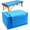 Tvvcalk Lot de 100 Drap Jetable, Drap de Lit Jetable Non Tissé , Pour Massage Spa Beauté, Anti Salissure, 80 x 180 cm