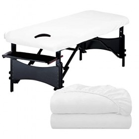 Luriseminger 2pcs Drap Housse Table de Massage avec Trou, 80 x 190cm  Imperméables Housse Table Massage - Résistantes à l'huile - Lavables Drap  Housse