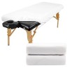 Luriseminger 2pcs Drap Housse Table de Massage, 70 x 190cm Imperméables Housse Table Massage - Résistantes à lhuile - Lavabl