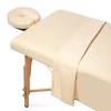 Saloniture Parure de lit 3 pièces en microfibre pour table de massage Housse de lit facial de qualité supérieure Comprend dra