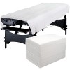 Lot de 50 Drap Jetable Table Massage, 100 x 200 cm Drap Non Tissé, Draps Jetables Pour Massage Spa Beauté, Drap de Lit Jetabl