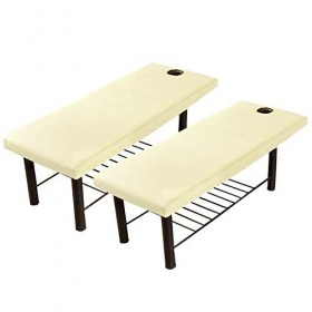 MOVKZACV Lot de Housses de lit de Massage, Drap de beauté, Drap de Table de Massage, Drap de Salon de Coiffure, Housse de can