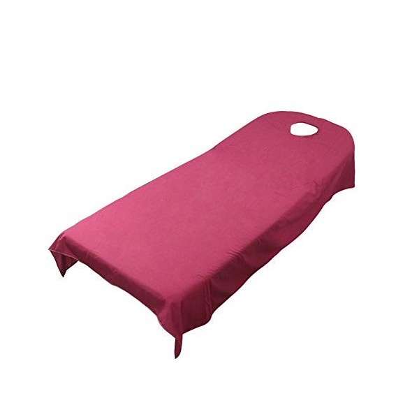 Drap-housse éponge UXELY pour table de massage. Pour massage de beauté, spa - Avec trou, White 120cmx190cm