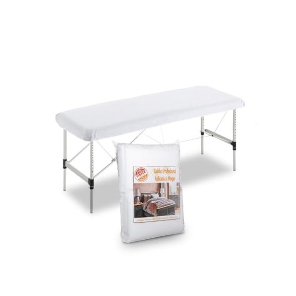 PimPam Factory - Drap housse jetable extensible en TNT sans odeur - Repousse les liquides - Alèse table massage 120 x 220 cm 