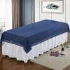 Étanche Drap Housse pour Table De Massage Couleur Pure Housse De Table De Massage avec Visage Trou Drap De Lit Housse Spa Mas