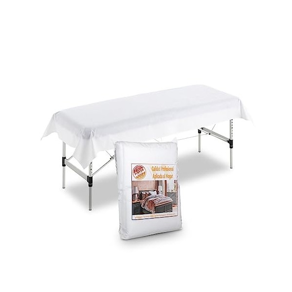 PimPam Factory - Drap table de massage en TNT - Housse table de soin idéale dimensions spéciales - Draps jetables 100 x 200 c