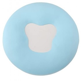 Coussin Repose-Visage pour Table de Massage Oreiller en Silicone Souple pour Salon de Beauté Spa Lit de Massage Bleu Ciel