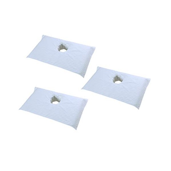 SDENSHI 3pcs Drap Housse de Protection en Éponge pour Table de Massage - Blanc