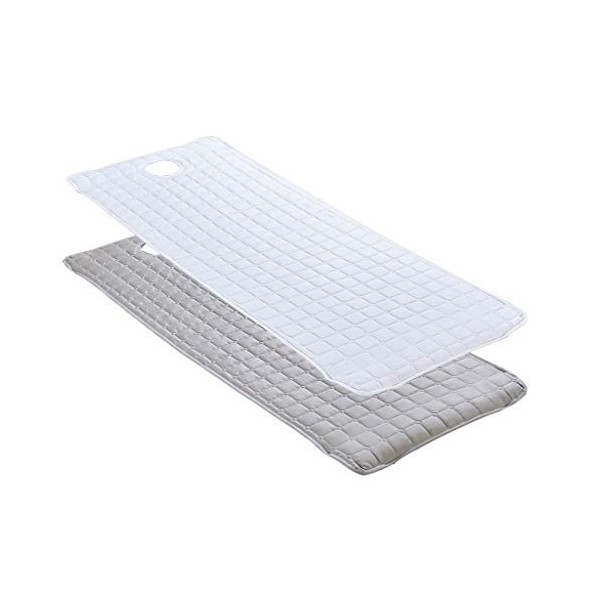 B Baosity 2X Couvre-Matelas Matelassé pour Table de Massage Spa avec Trou pour Le Visage 71x24