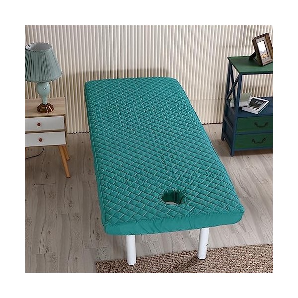 Highdi Housse Table de Massage avec Trou pour Le Visage, Doux Elastique, Table de Massage Drap-Housse Lavable Réutilisables p