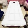 KKCD Surmatelas De Lit Anti-Dérapant avec Tête Carrée Surmatelas pour Table De Massage avec/sans Trou Daération Protecteur D